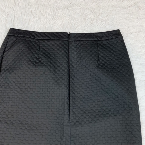 Yeohlee New York textured vegan leather pencil skirt in black workwear - Picture 8 of 13